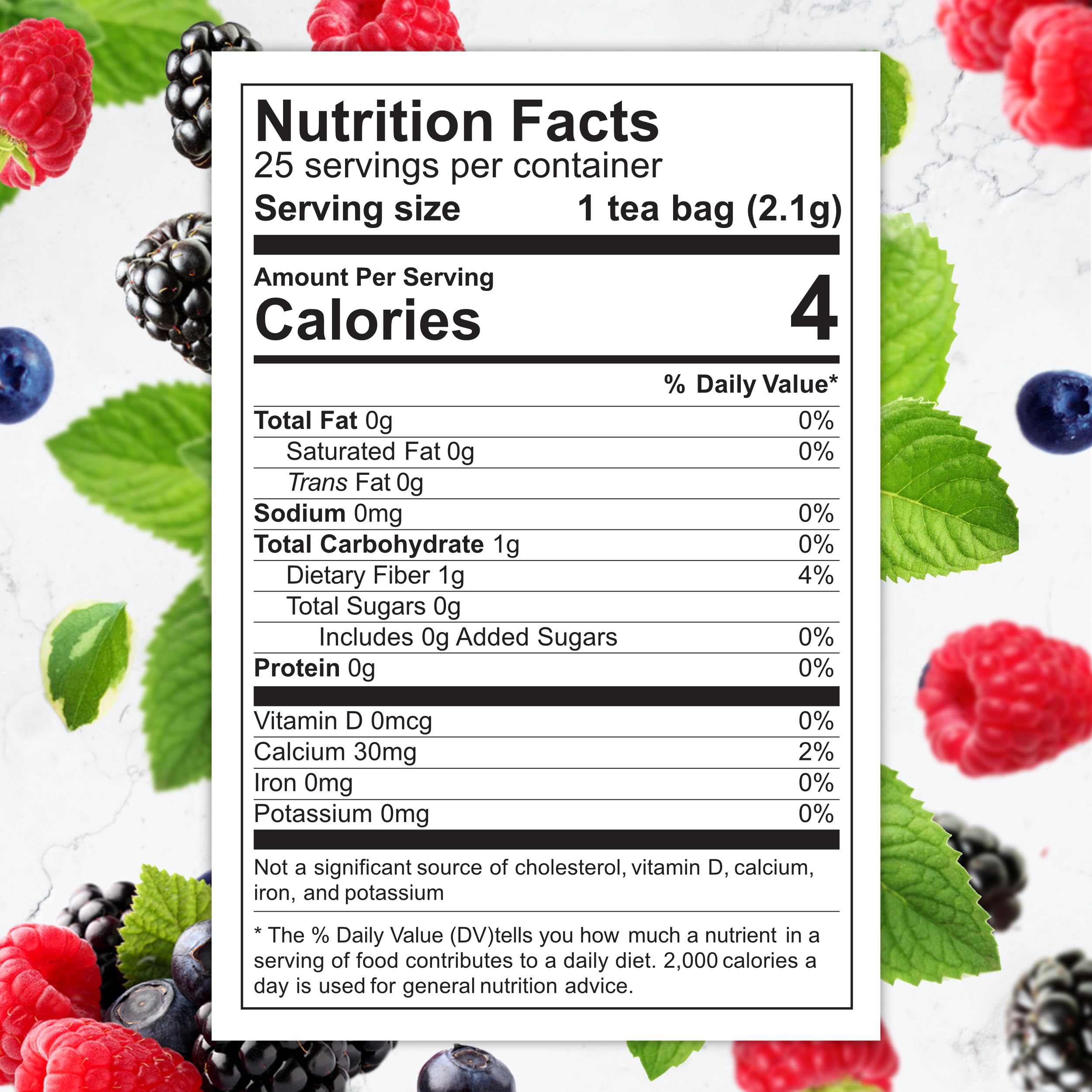 Total Tea Slimming Detox Tea with ginger root for warm, comforting flavor.