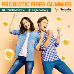 Totaria gummies serving demonstrates convenient daily fiber supplementation.