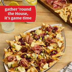 Town House Pita Sea Salt crackers on a cheese board elevate casual entertaining.