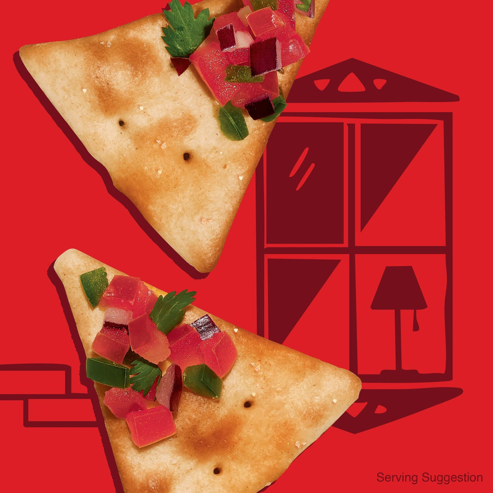 Town House Pita Sea Salt crackers provide a satisfying bite at game day gatherings.