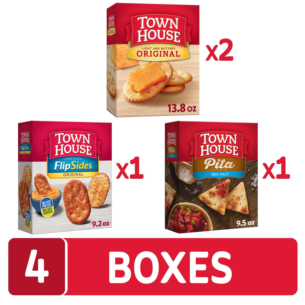 Town House Variety Pack display showcases four options for entertaining.