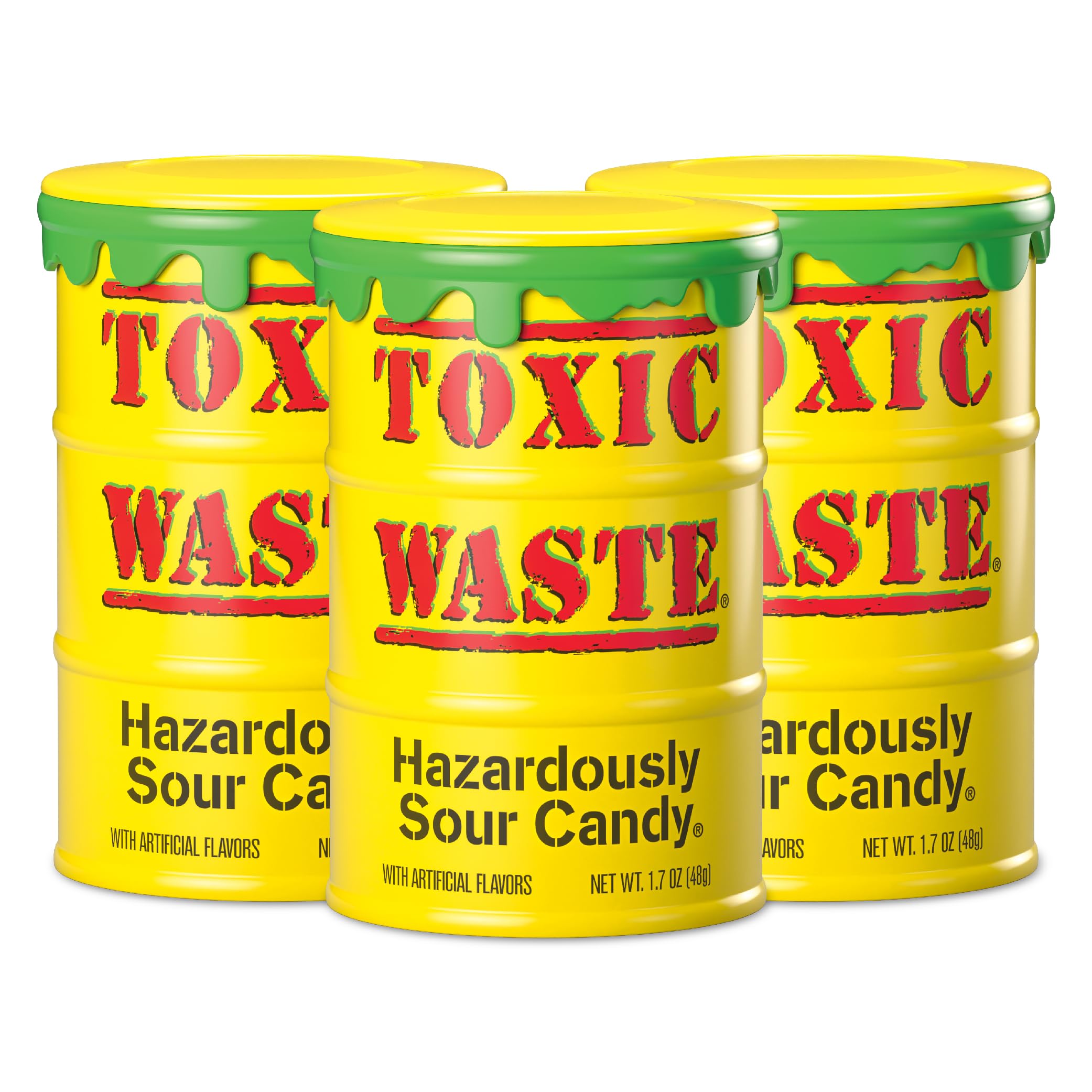 TOXIC WASTE apple candy delivers bold sour flavor for adventurous snackers.