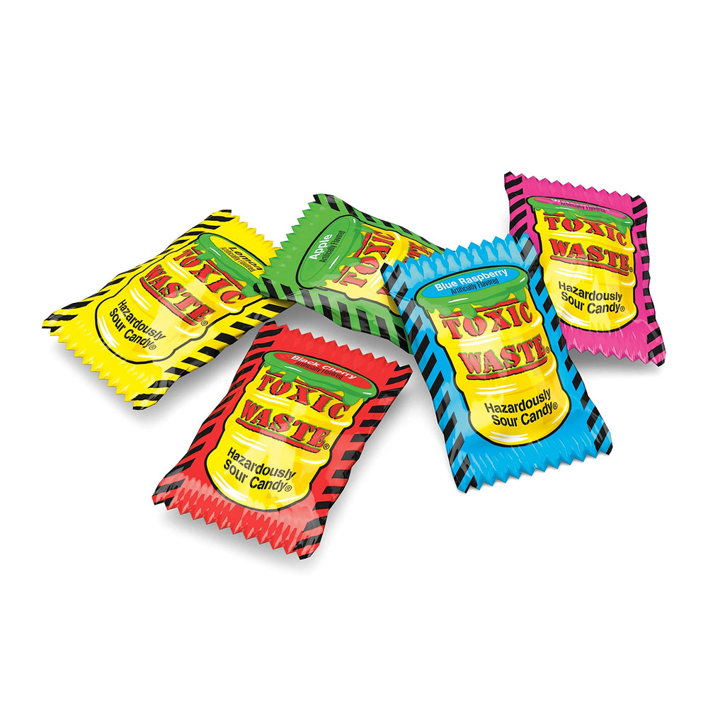 TOXIC WASTE Black Cherry flavor candy delivers dark, tart flavor for a bold treat.