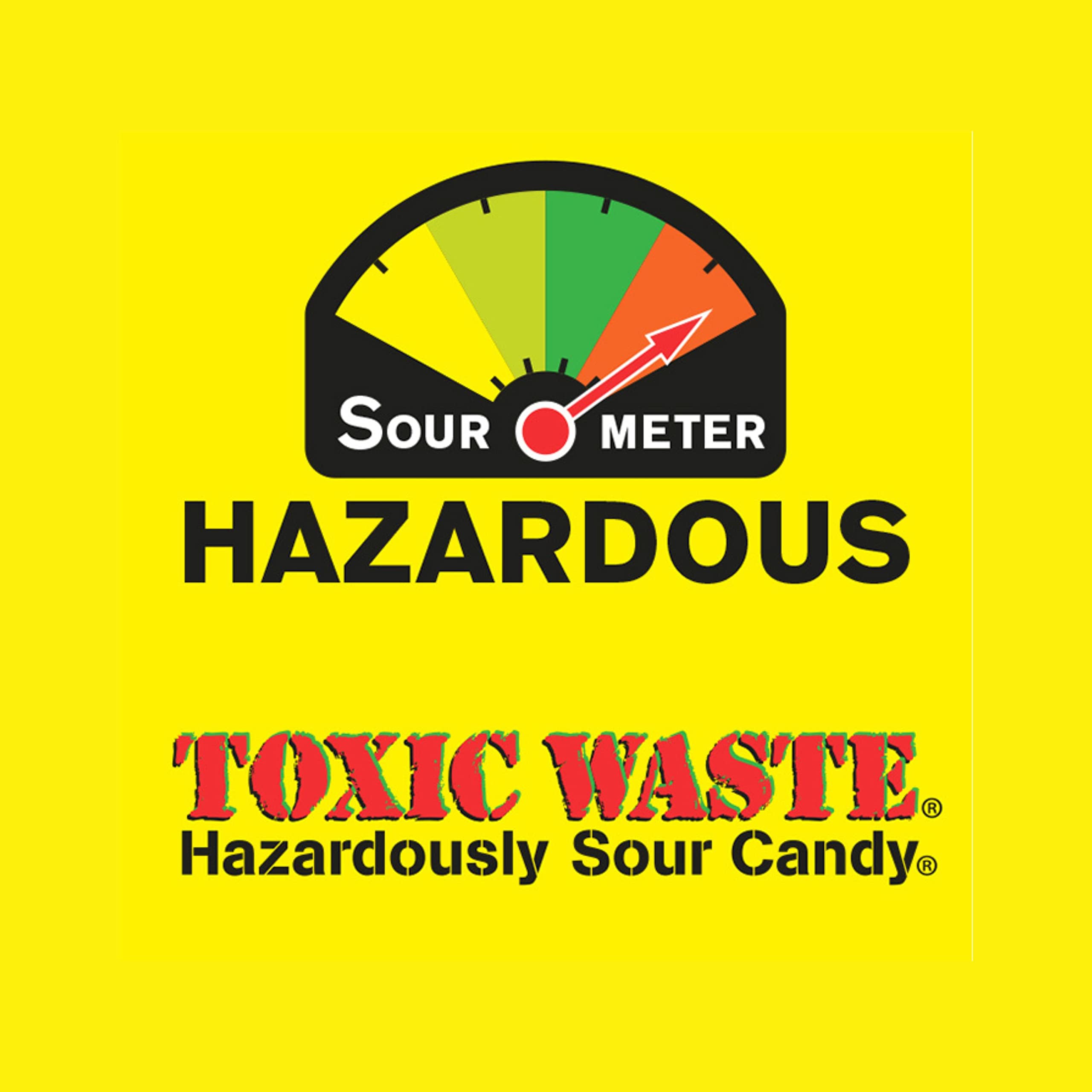 TOXIC WASTE Blue Raspberry flavor candy provides vivid sour punch and fun snacking.