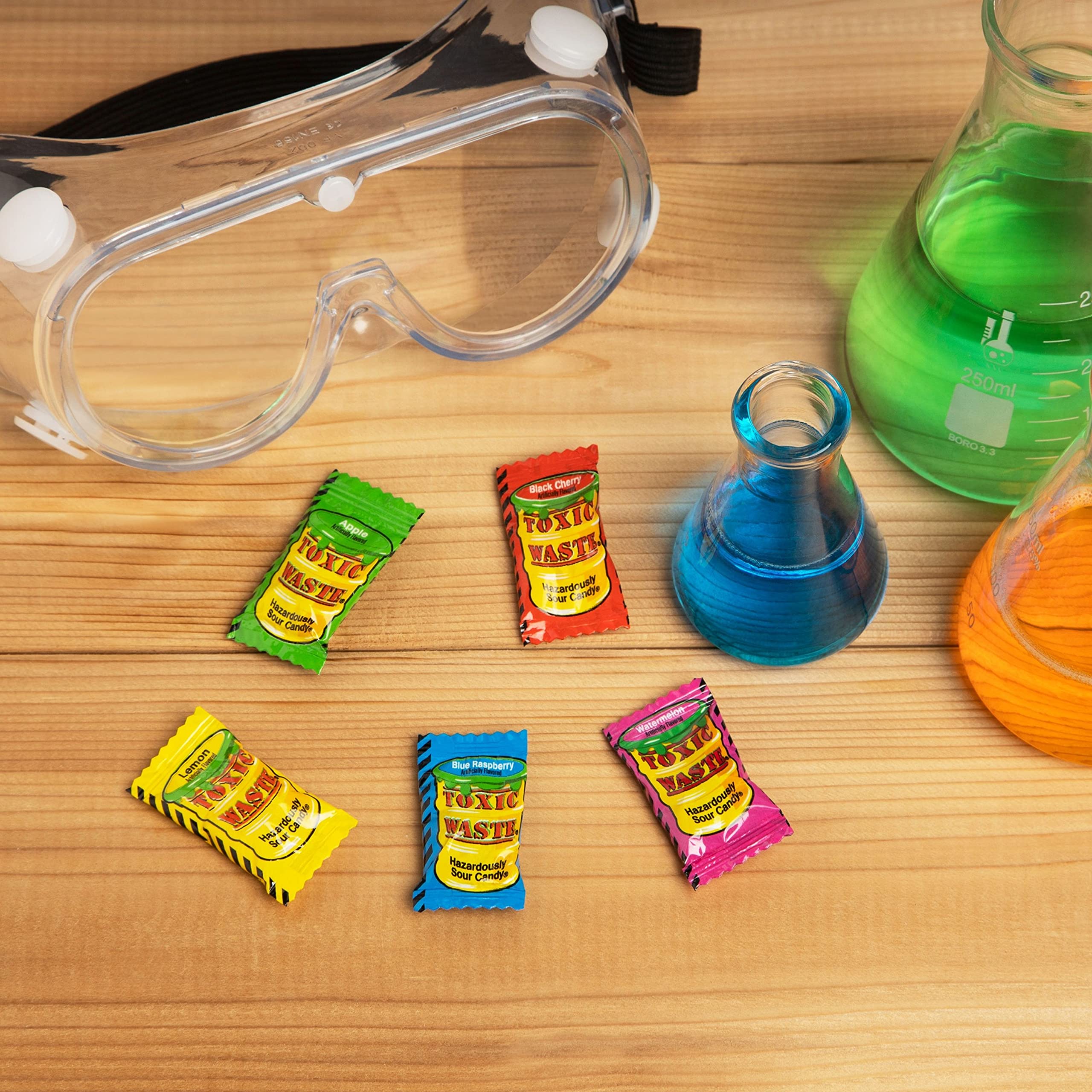 TOXIC WASTE Lemon flavor candy offers zesty sour notes for a refreshing break.