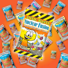 TOXIC WASTE Nuclear Fusion grape-strawberry candy offering fruity sour complexity