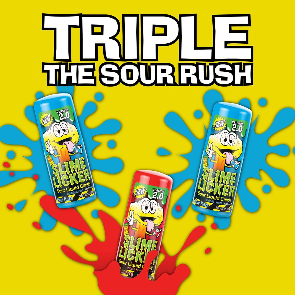 TOXIC WASTE Slime Licker 2.0 six-pack—great for sharing during gatherings.