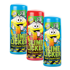 TOXIC WASTE Slime Licker 2.0 strawberry bottle delivers bold sour flavor for a quick snack.