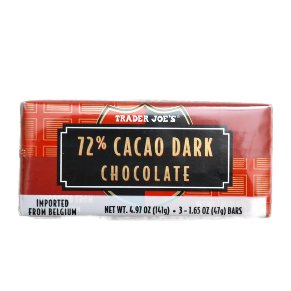Trader Joe's Belgian Dark Chocolate Bars melting texture when slowly warmed for savoring