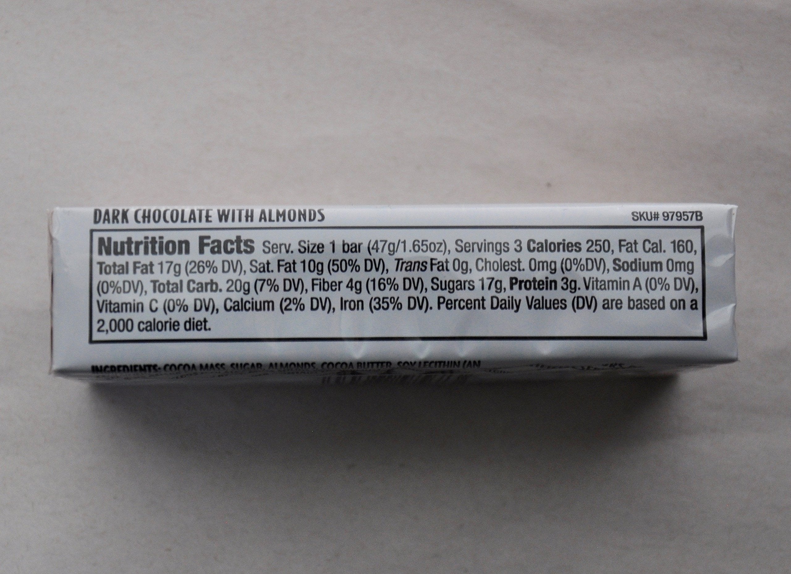 Trader Joe's Belgian Dark Chocolate Bars unwrapped with glossy sheen and snap ready for tasting