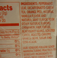 Trader Joe's Candy Cane Green Tea tea bags for a decaf peppermint sip