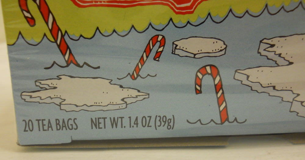 Trader Joe's Candy Cane Green Tea vanilla note highlighted in the beans