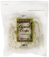 Serving idea image with yogurt, oats, or trail mix featuring coconut strips.