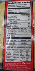 Packaging closeup of Trader Joe's crystallized ginger highlighting the 3-pack format