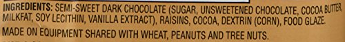 Trader Joe's dark chocolate covered raisins serving bowl, ideal for sharing or personal treat