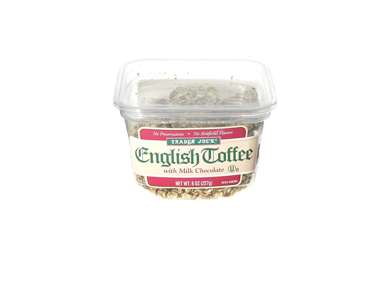 Trader Joe's English Toffee with Milk Chocolate—crisp toffee, smooth chocolate, snackable treat