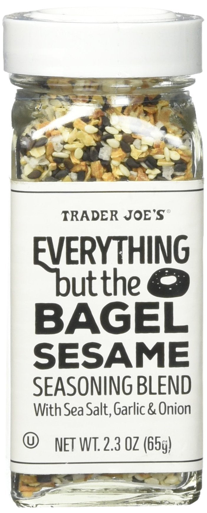 Trader Joe's Everything bagel seasoning bottle adds savory crunch to foods
