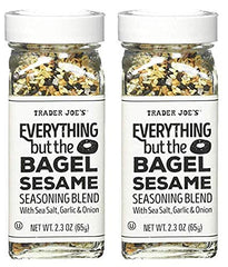 Trader Joe's Everything but the Bagel bottle pour — ideal for bagels, popcorn, and potatoes