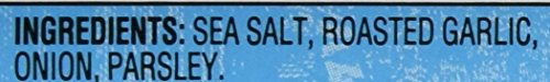 Trader Joe's Garlic Salt with Grinder dispensing, ideal for finishing dishes.