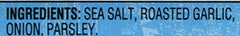 Trader Joe's Garlic Salt with Grinder dispensing, ideal for finishing dishes.