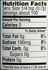 Trader Joe's Garlic Salt with Grinder close-up shows coarse grains for even seasoning.