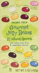 Trader Joe's Gourmet Jelly Beans in 5oz packaging for easy snacking on the go