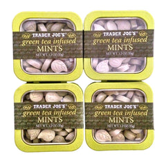 Trader Joe's Green Tea Infused Mints front view for quick refresh