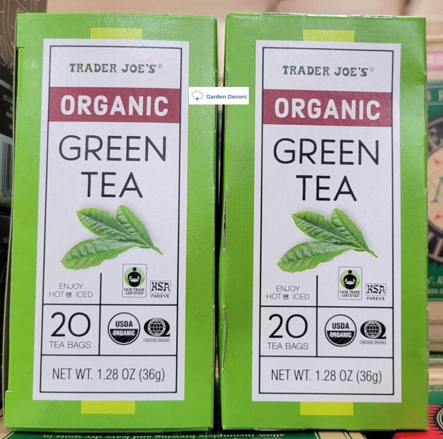 Trader Joe's Organic Green Tea two boxes for hot or iced brew