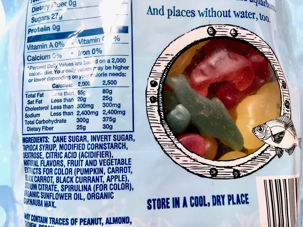 Trader Joe's Scandinavian Swimmers chewy texture close-up, ideal for kids' treats