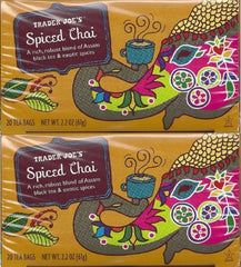 Trader Joe's Spiced Chai tea bags for a cozy, aromatic cup