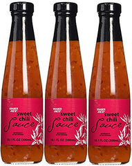 Trader Joe's Sweet Chili Sauce 3-pack bottle front view for dipping ideas