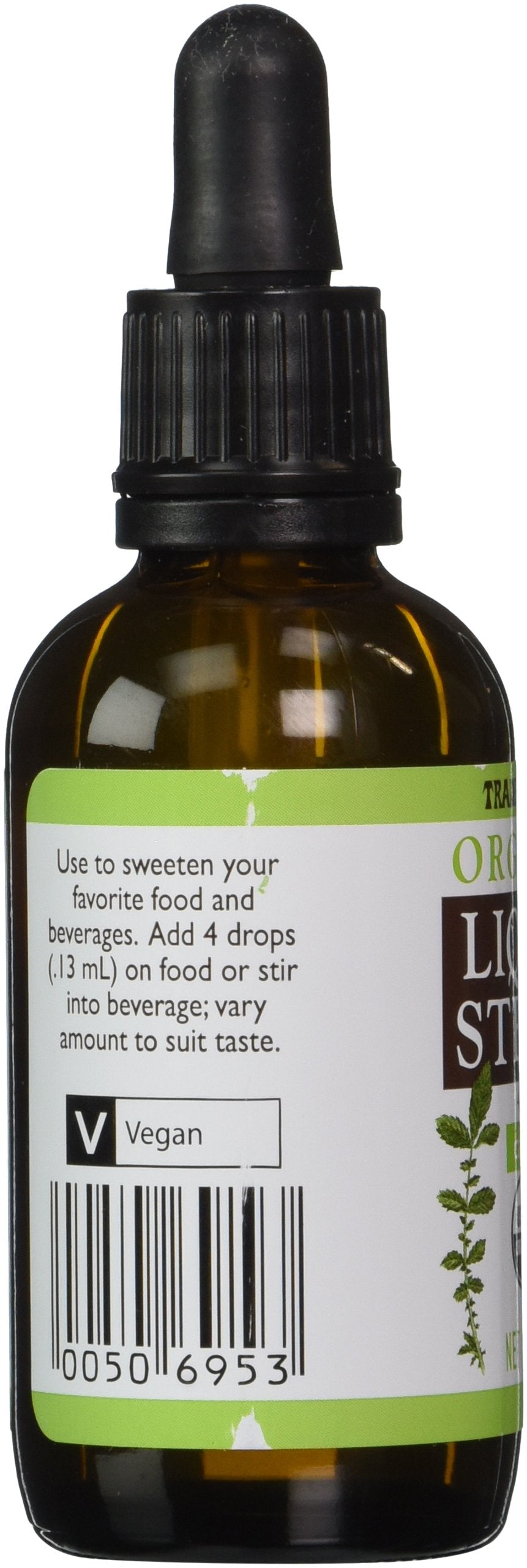 Trader Joe's top view stevia bottle, easy to measure and pour for drinks.