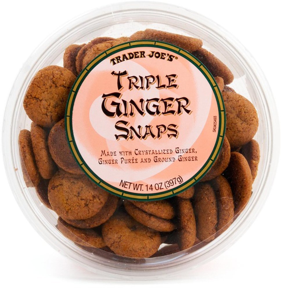Trader Joe's Triple Ginger Snaps Xlarge cookie, ideal with tea or coffee