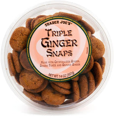 Trader Joe's Triple Ginger Snaps Xlarge cookie, ideal with tea or coffee
