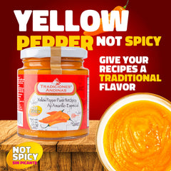 Tradiciones Andinas Aji Amarillo paste pairs with grilled vegetables for a flavorful bite.