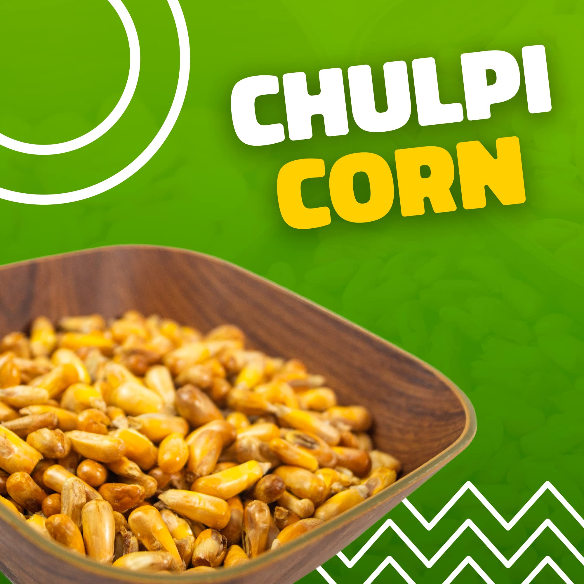 Tradiciones Andinas Chulpe Corn Texture Closeup shows golden crunch ideal for dips.