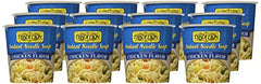 Tradition imitation chicken flavor noodles on table ideal for quick dinners.