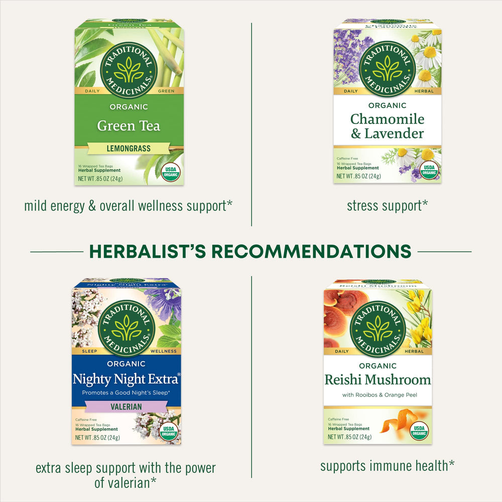 Traditional Medicinals Cup of Calm kosher symbol signals quality and accessibility.