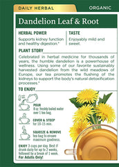 Traditional Medicinals Dandelion tea bags pack ideal for a comforting daily ritual
