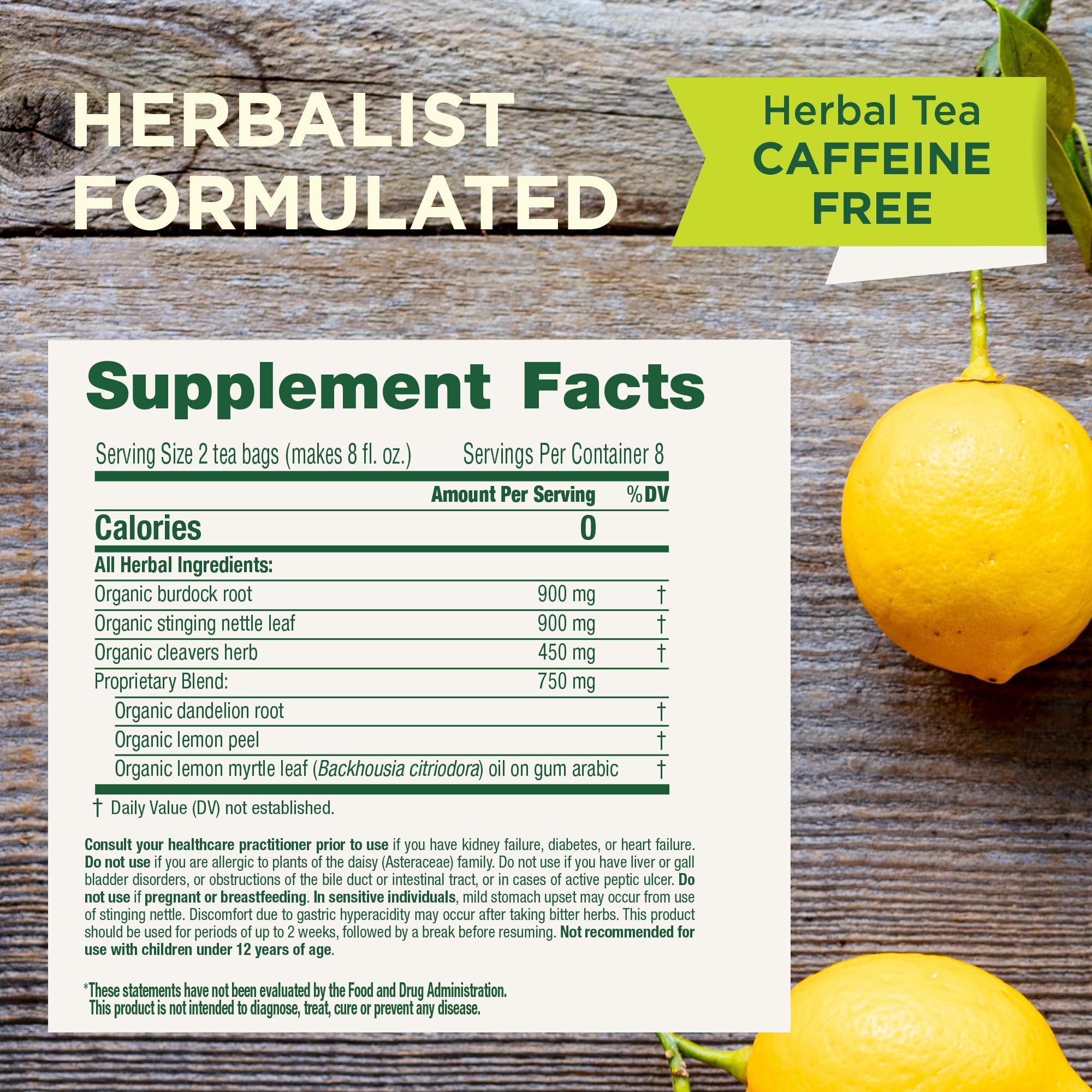 Traditional Medicinals Everyday Detox Lemon cup depicts a fragrant lemon brew for a refreshing break.