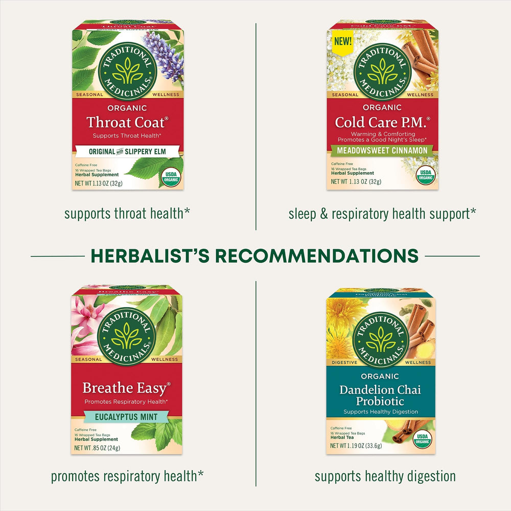 Traditional Medicinals Fair Wild ingredients label indicating ethical sourcing.
