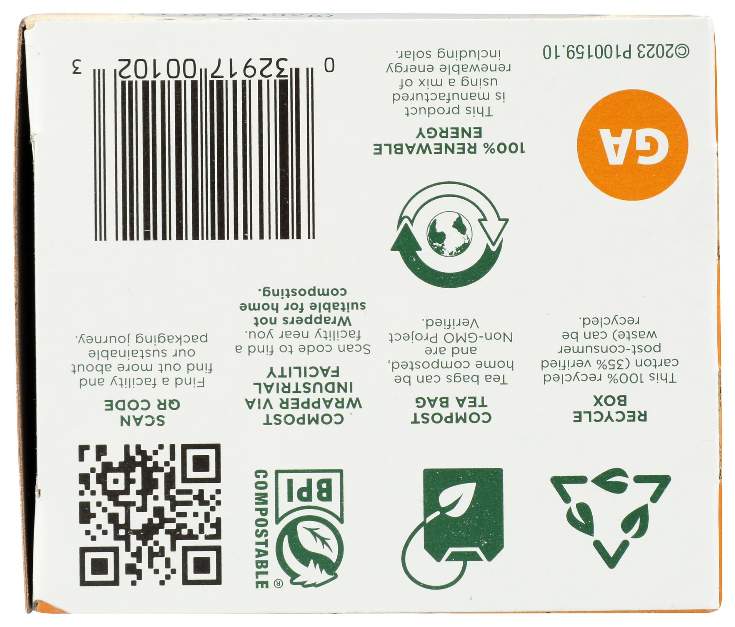 Traditional Medicinals Ginger Aid packaging with product details