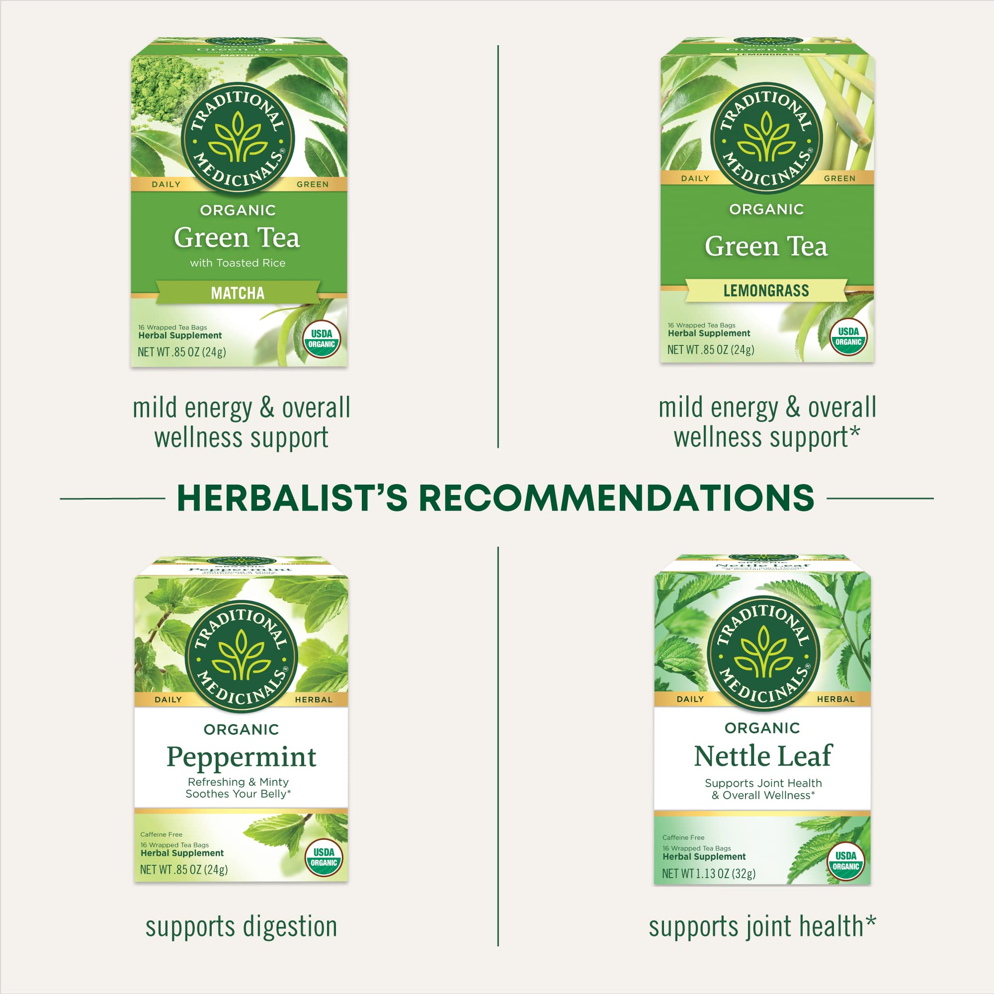 Traditional Medicinals Green Tea Ginger fair trade badge supporting ethical partnerships