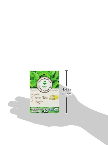 Traditional Medicinals Green Tea Ginger sustainable sourcing graphic underscoring plant-focused care
