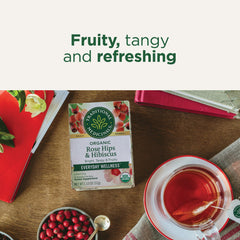 Traditional Medicinals hand-harvested rose hips highlight careful sourcing