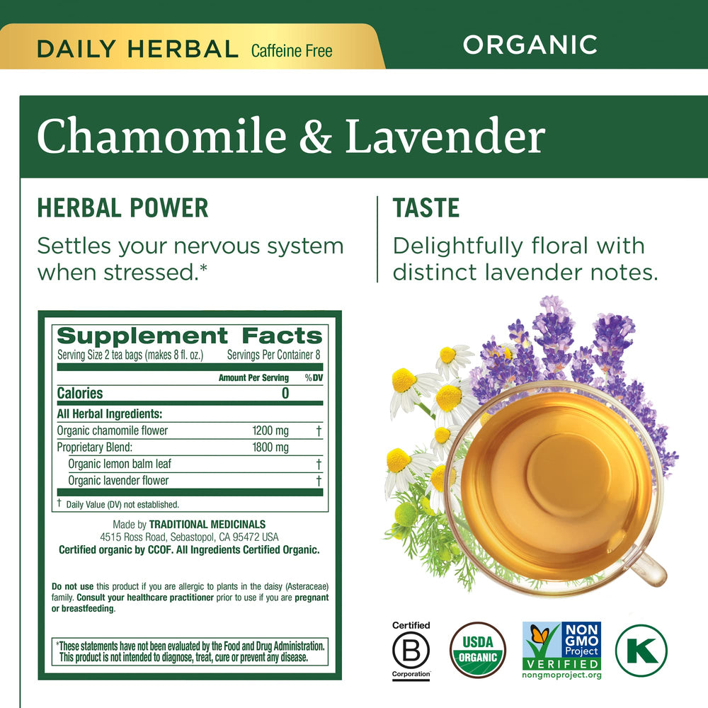 Traditional Medicinals Night Night tea bags designed for gentle nighttime winding down.