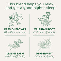 Traditional Medicinals Nighty Night Extra packaging highlights organic, caffeine-free herbal blend.
