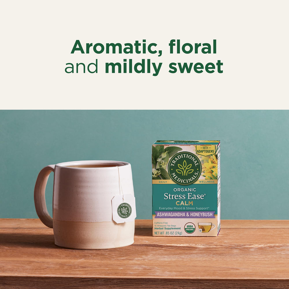 Organic certification logo on Traditional Medicinals box signaling quality