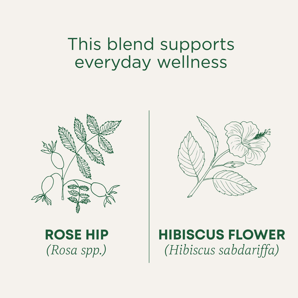 Traditional Medicinals organic certification seals emphasize sustainability and quality