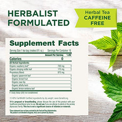 Traditional Medicinals pregnancy tea steeping cup supports a calming tea moment.